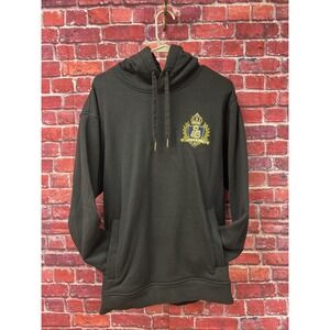 Scotch & Soda Amsterdam Mens Embroidered Crest Hoodie Dark Green Size Medium